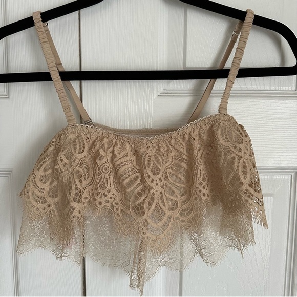 Victorias Secret Dream Angels Flutter Sheer Lace Bralette Sz S Coquette Sexy - Picture 1 of 8